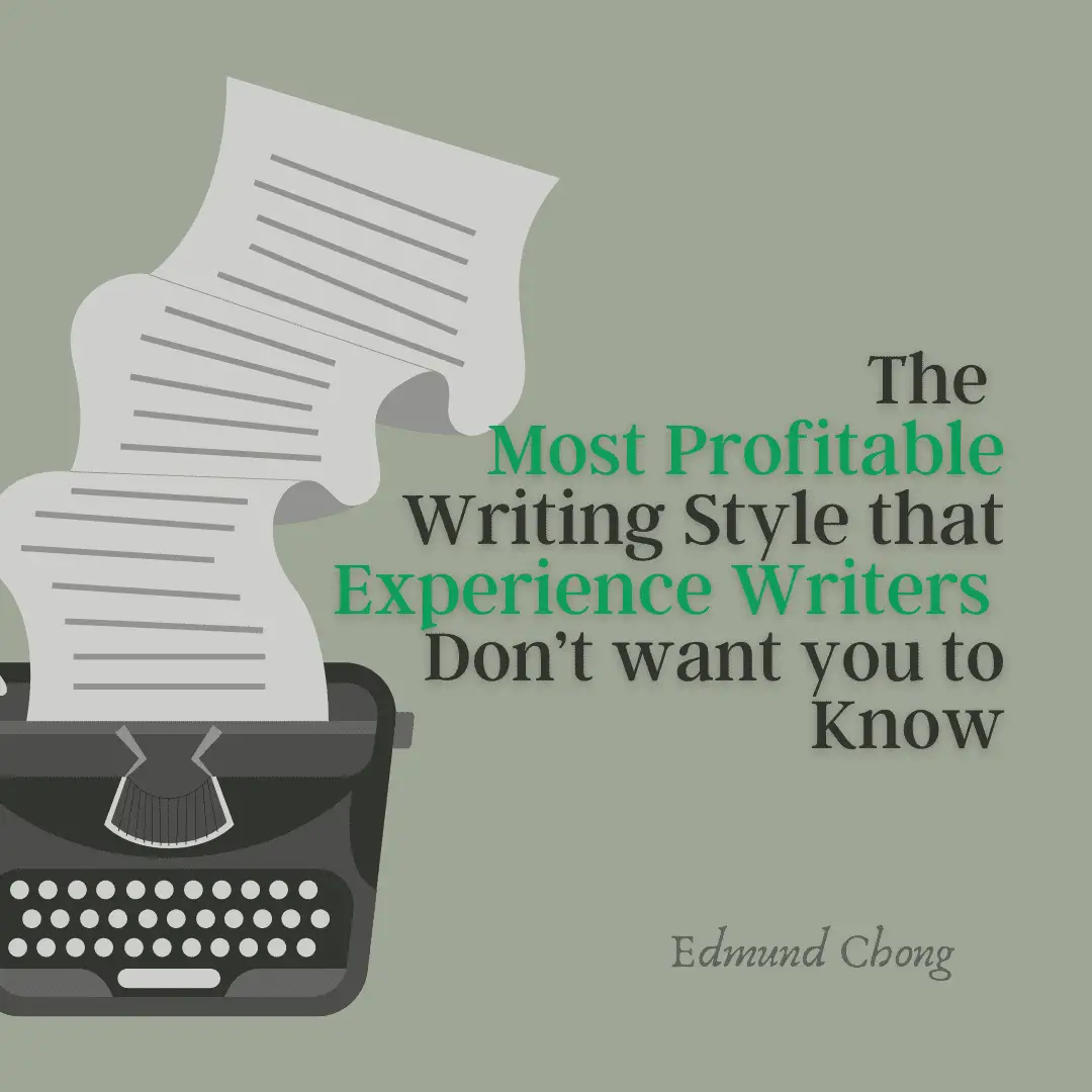 The most profitable writing style that experience writers don't want you to know