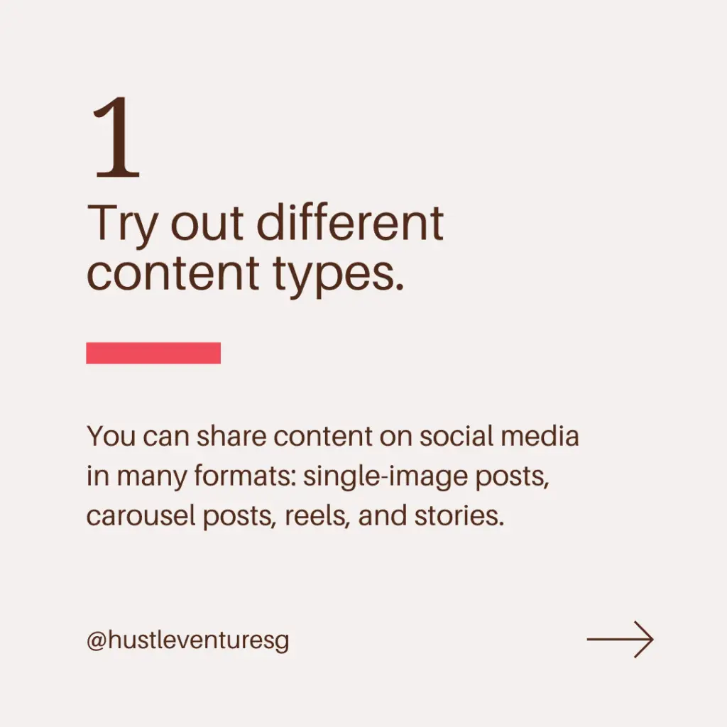 try out different content types