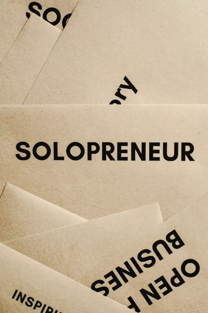 close up shot of a solopreneur text on an envelope
