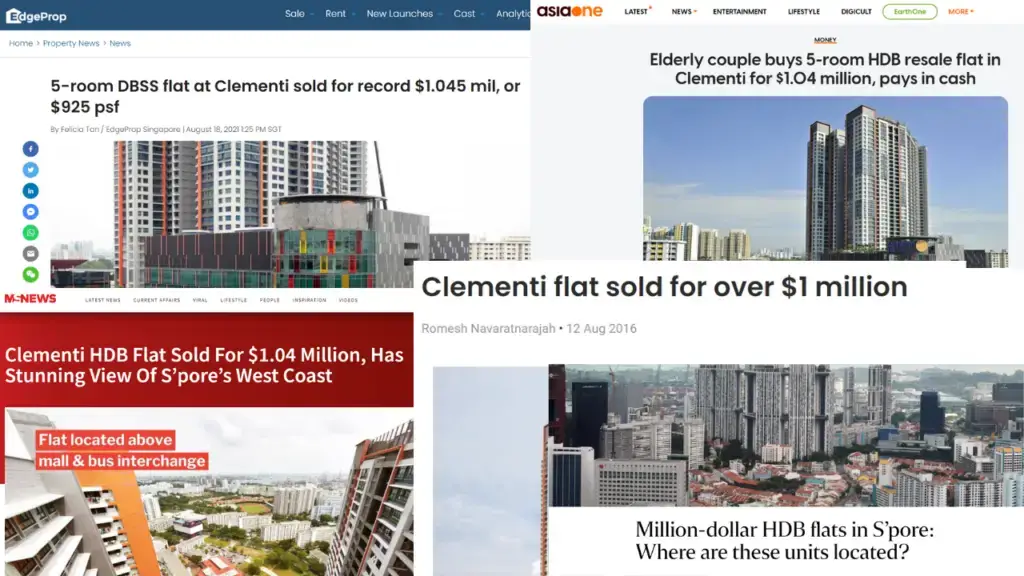 Clementi making headlines for million dollar valuation property